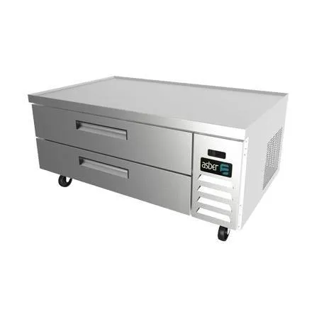 Base Chef Refrigerada 2 Cajones (6 Insertos 1/1-GN) Acero Inox Asber ACBR-52-60 HC
