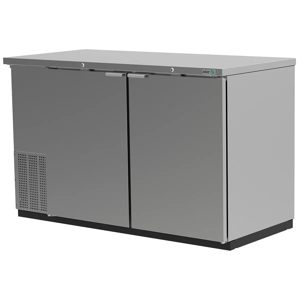 Refrigerador Contrabarra Acero Inox 2 Puertas s 19 Pies Asber ABBC-58-S HC