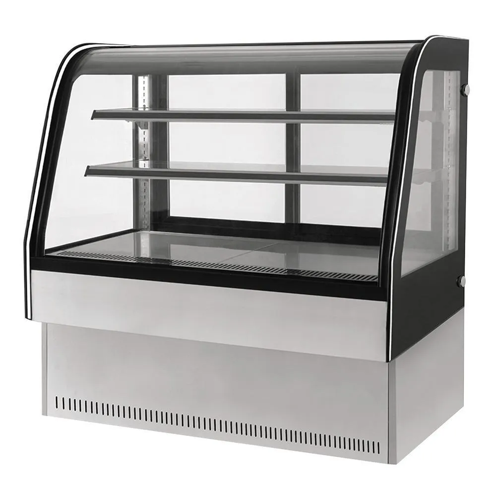Vitrina Exhibidora Cristal Curvo 306 L 450W 110V Migsa GN-1200C2