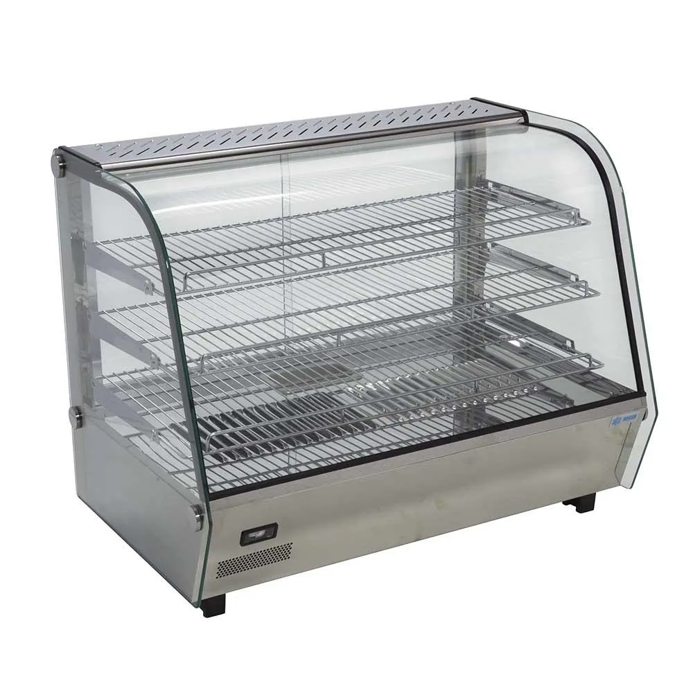Vitrina Caliente Sobre Mostrador 160 L 1,500W 110V Migsa RTR-160L