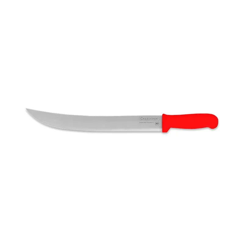Cuchillo Bistecero Curvo 14" Rojo Caledonia CABIC-14R