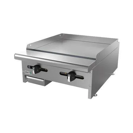 Plancha Lisa A Gas 2 Quemadores Asber AEMG-24-H