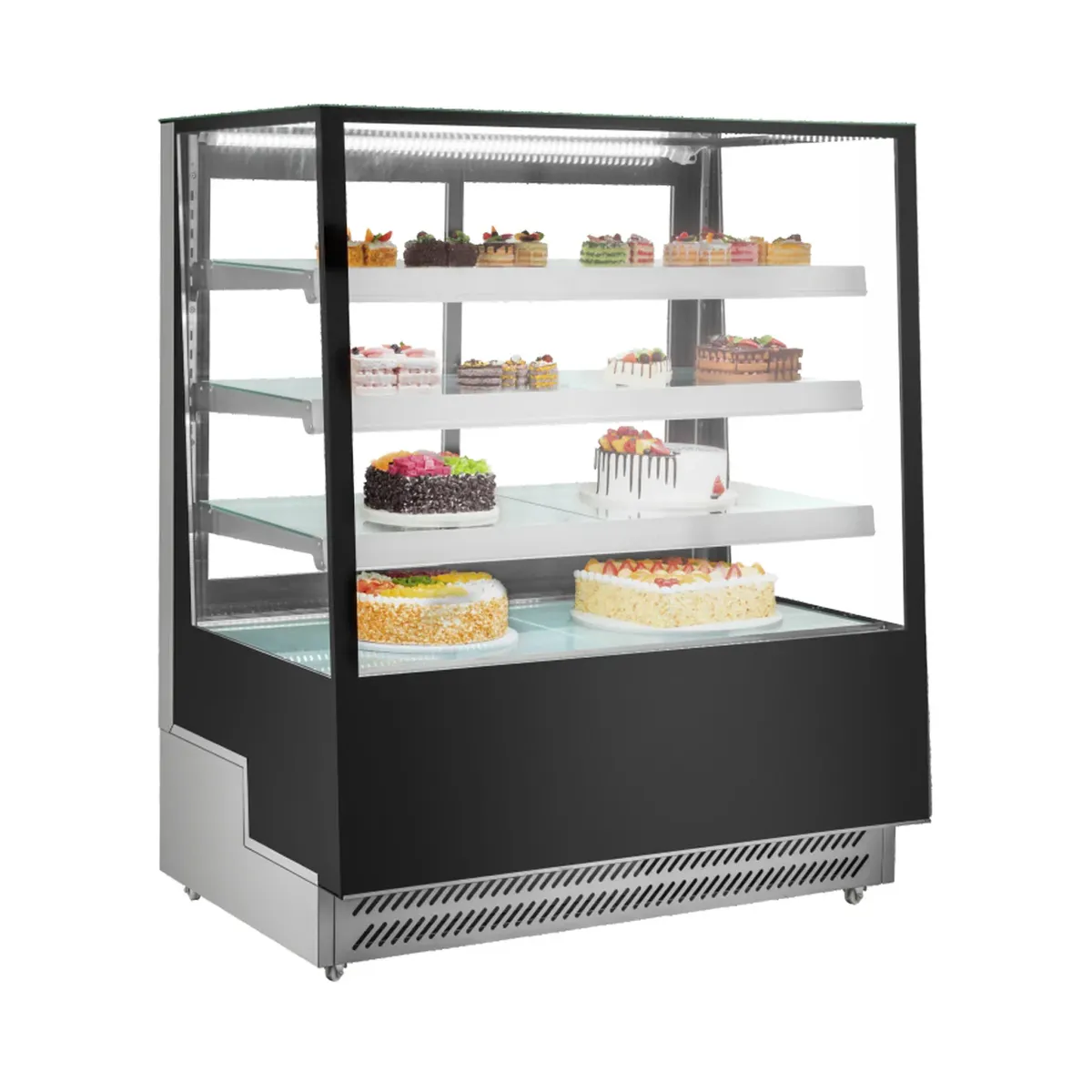 Vitrina Refrigerada De Piso Cristal Recto 650 L 490W 110V Migsa ARC-500L