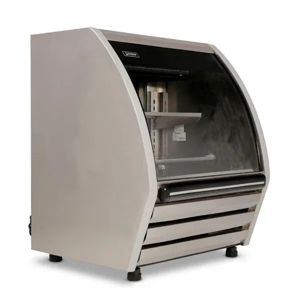 Vitrina Cremera Acero Inox Luz Led 8 pies (1029924) Imbera PHS-8AI