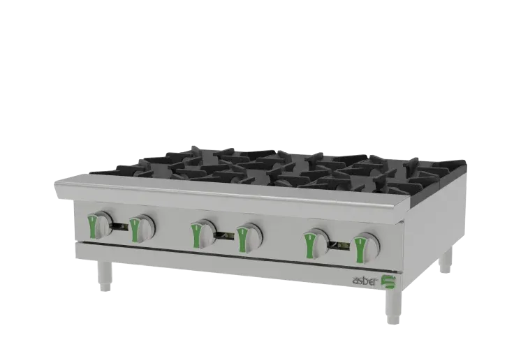 Parrilla - Emerald Line a Gas LP 6 Quemadores Asber AEHP 6 36 EM LPG