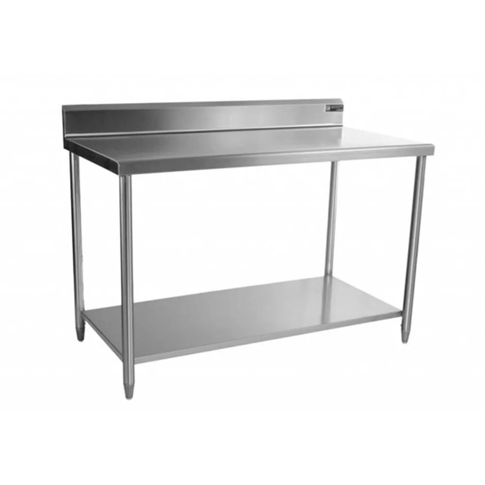 Mesa Con Respaldo Con Entrepaño Acero Inoxidable 188 Cm Ferro 15421105