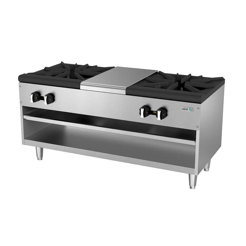Estufon de Piso Gas 4 Quemadores Asber AESP-48-4