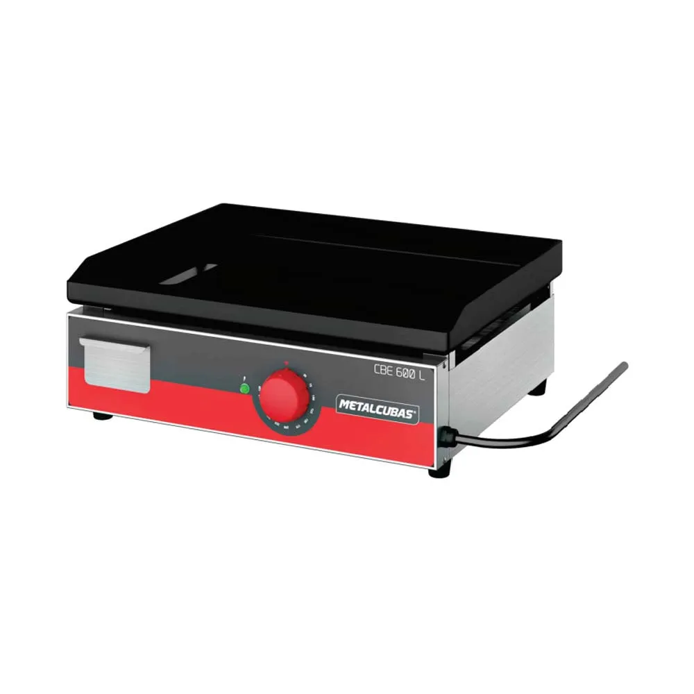 Plancha Electrica Light Con Prensa Acero Inoxidable Cajon Movil 60X45 Metalcubas CBE600L