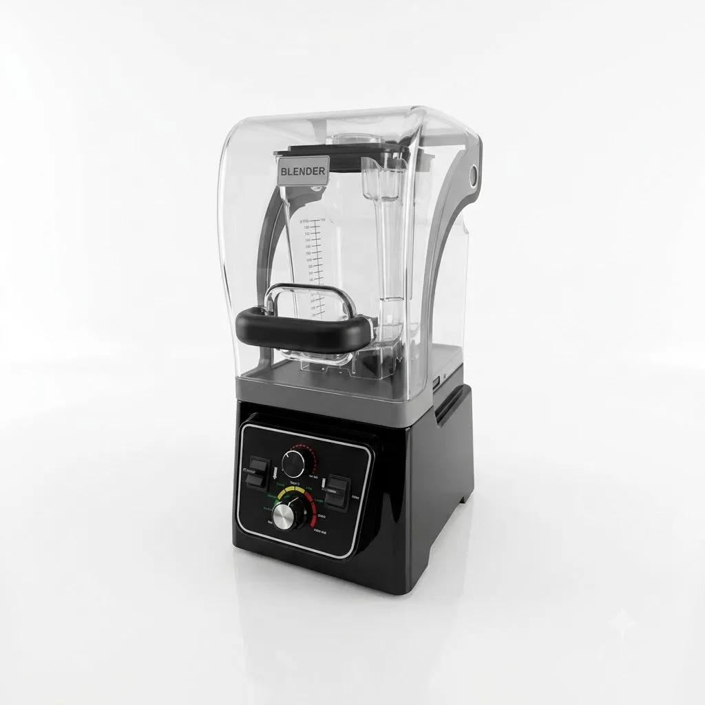 Licuadora Comercial De 1.6 L Con Cubierta Antiruidos EQUICHEF BL-228