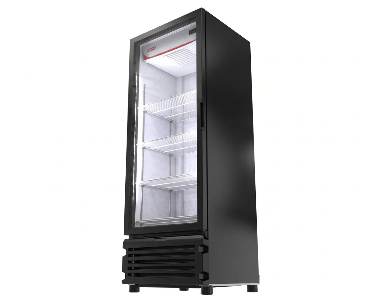 Refrigerador Vertical Exhibidor 1 Puerta Cristal Negro 19 Pies Torrey VR20
