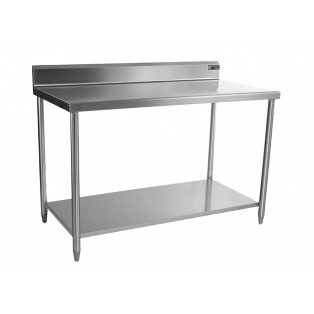 Mesa Con Respaldo Con Entrepaño Acero Inoxidable 138 Cm Ferro 15421104