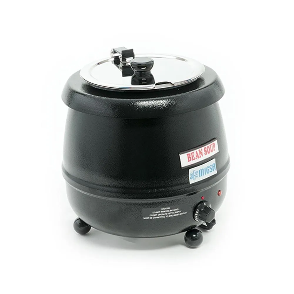Calentador Electrico De Sopas (Olla Bruja) Negra 9 L 400W 120V Migsa SB-6000