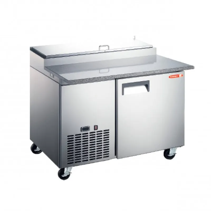 Mesa Refrigerada Preparación Pizza 1 Puerta Acero Inox + Plus 340L Torrey MFP-44 1P