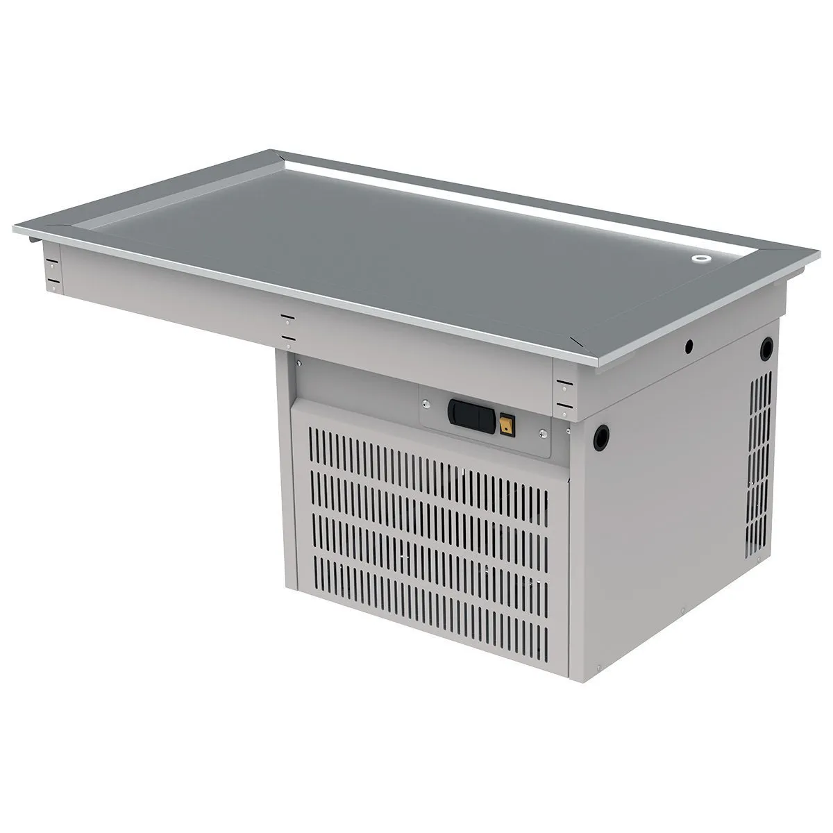 Mesa Fría con Placa Refrigerada 4 Enteros 110-120 V ASBER DRFP-411-CU