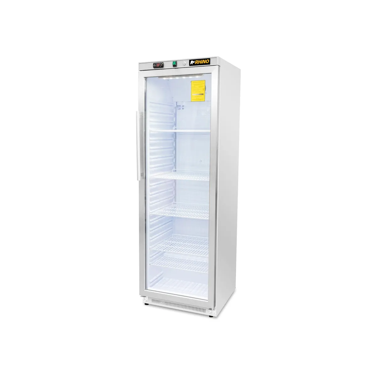Refrigerador Vertical Puerta de Cristal 13 Pies Rhino REVEAB-13C