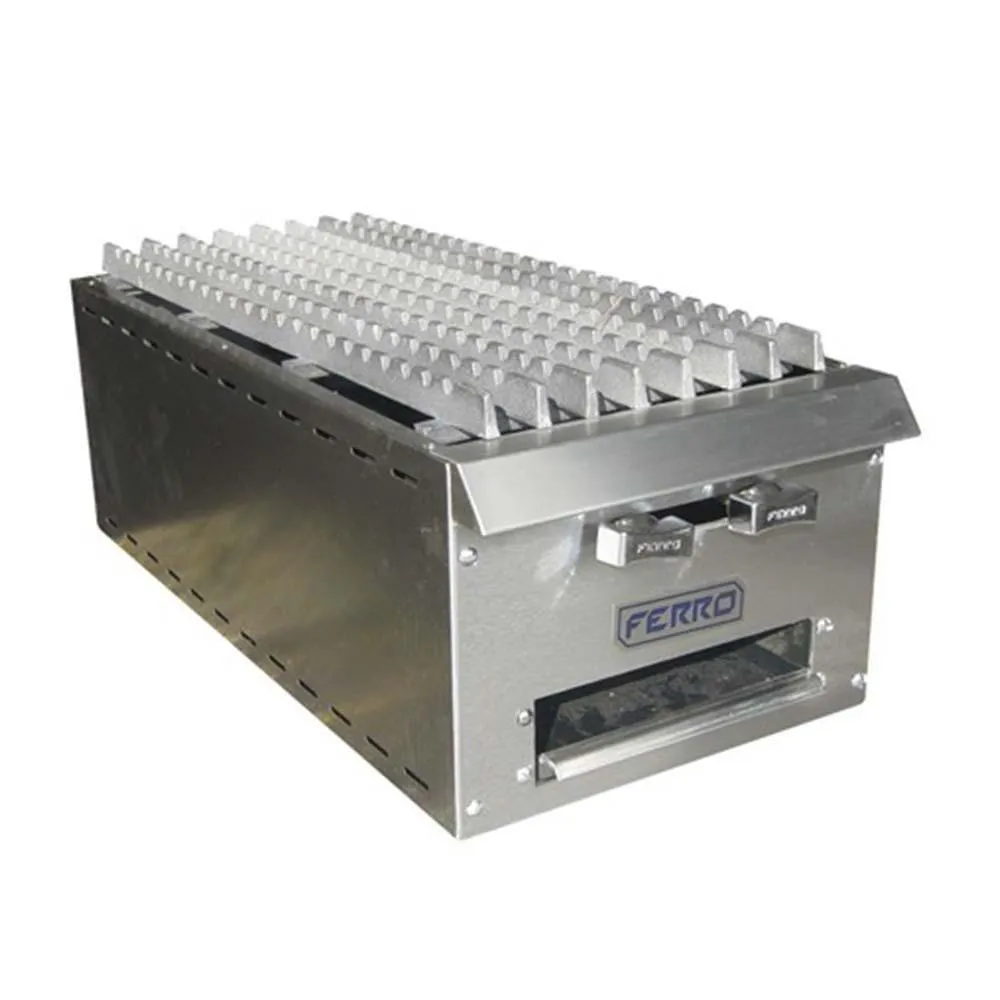 Parrilla 2 Quemadores Lateral Acero Inoxidable Ferro 16541003