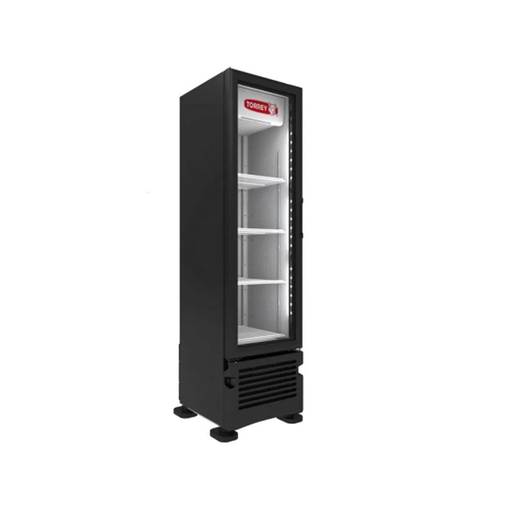 Refrigerador Vertical Exhibidor 1 Puerta Cristal 8 Pies Torrey TVC08