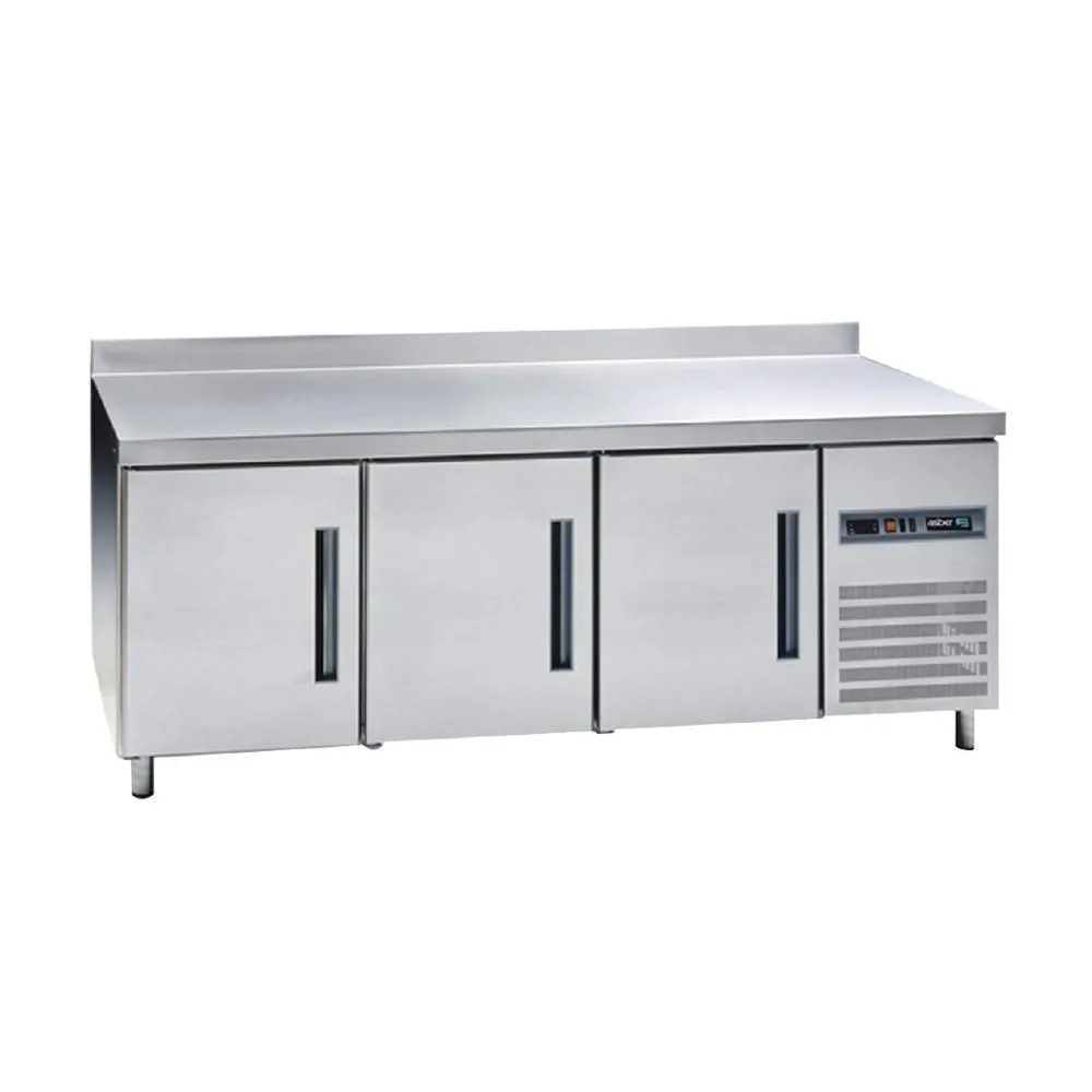 Mesas de Trabajo Congelador 3 Puertas Acero Inox 13.9 Pies Asber ASTF-79 HC