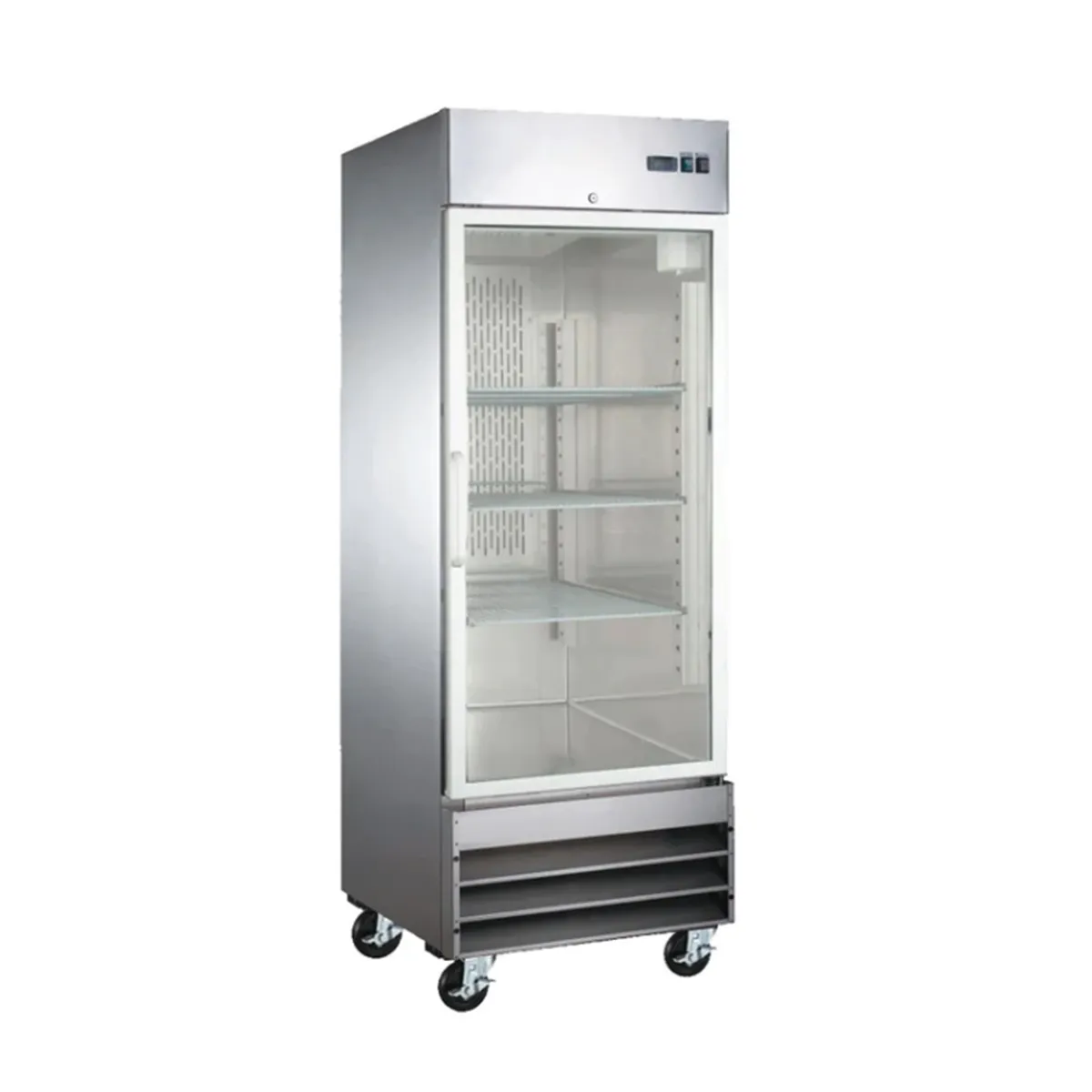 Congelador Vertical 1 Puerta Cristal 21 Pies Icehaus CV-1PC-SS-01