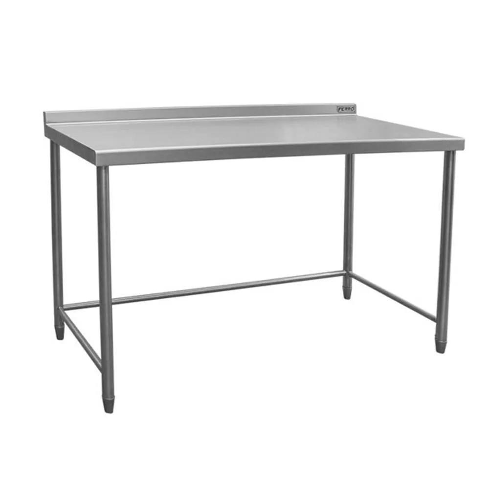 Mesa Respaldo Sin Entrepaño Acero Inoxidable 122 Cm Ferro 15421107