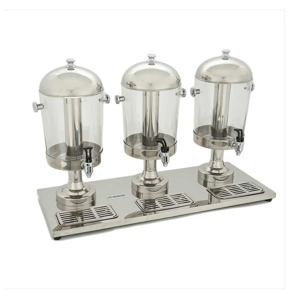 Despachador De Jugos De Tres Tanques 8 Litros C/U Migsa ZCF303B
