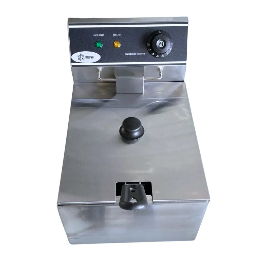 Freidora Electrica 1 Tina De 4 L 1,500W 127V Migsa CKEF1LTS4