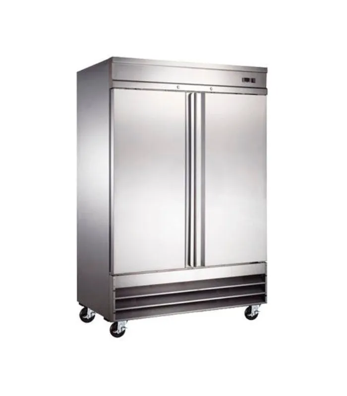 Refrigerador 2 Puertas Sólidas Acero Inoxidable 41 Pies Icehaus RV-2PS-SS-01