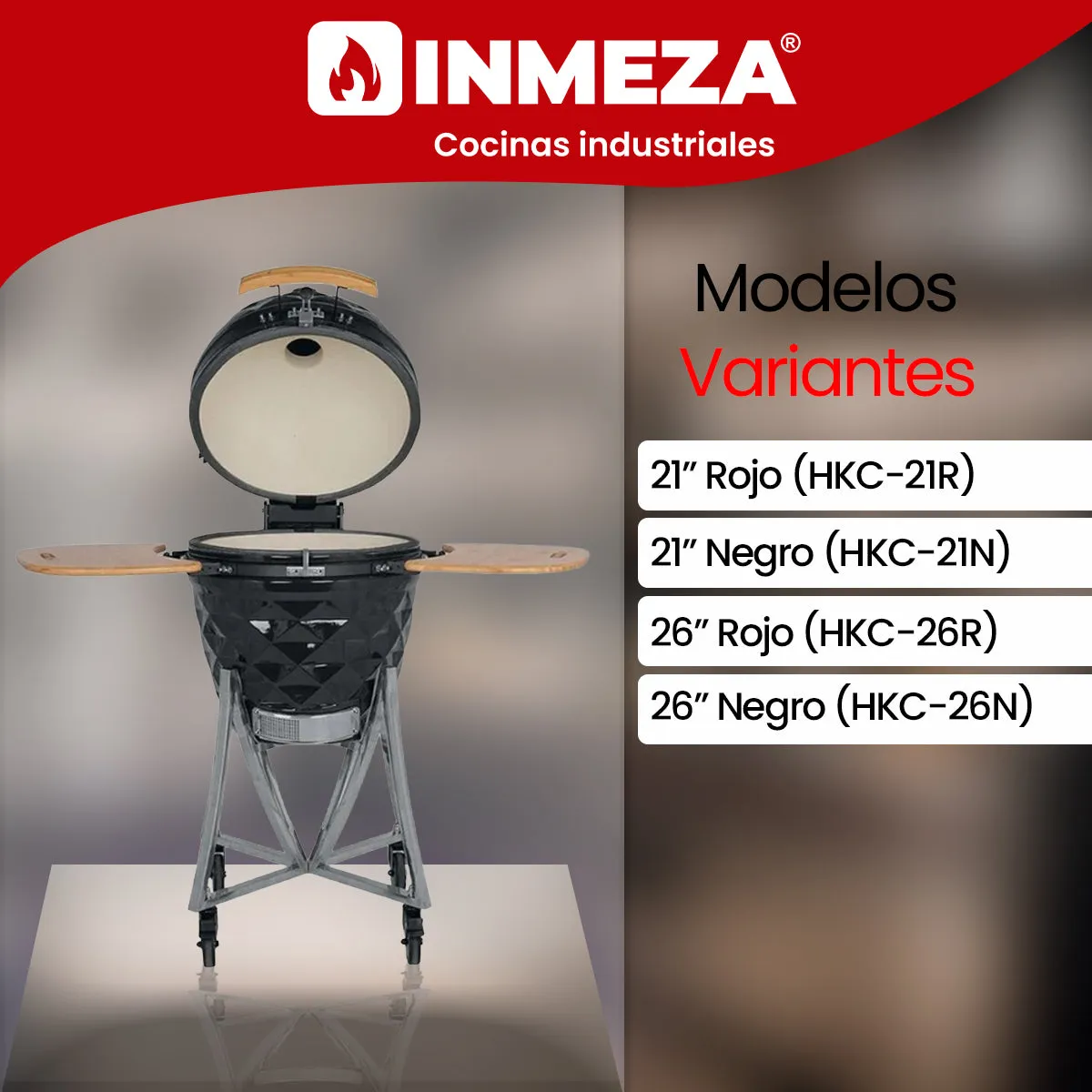 Horno Kamado Cerámica Multifuncional Acabado Diamante (Variantes/ Tamaño y color) Torrey HKC