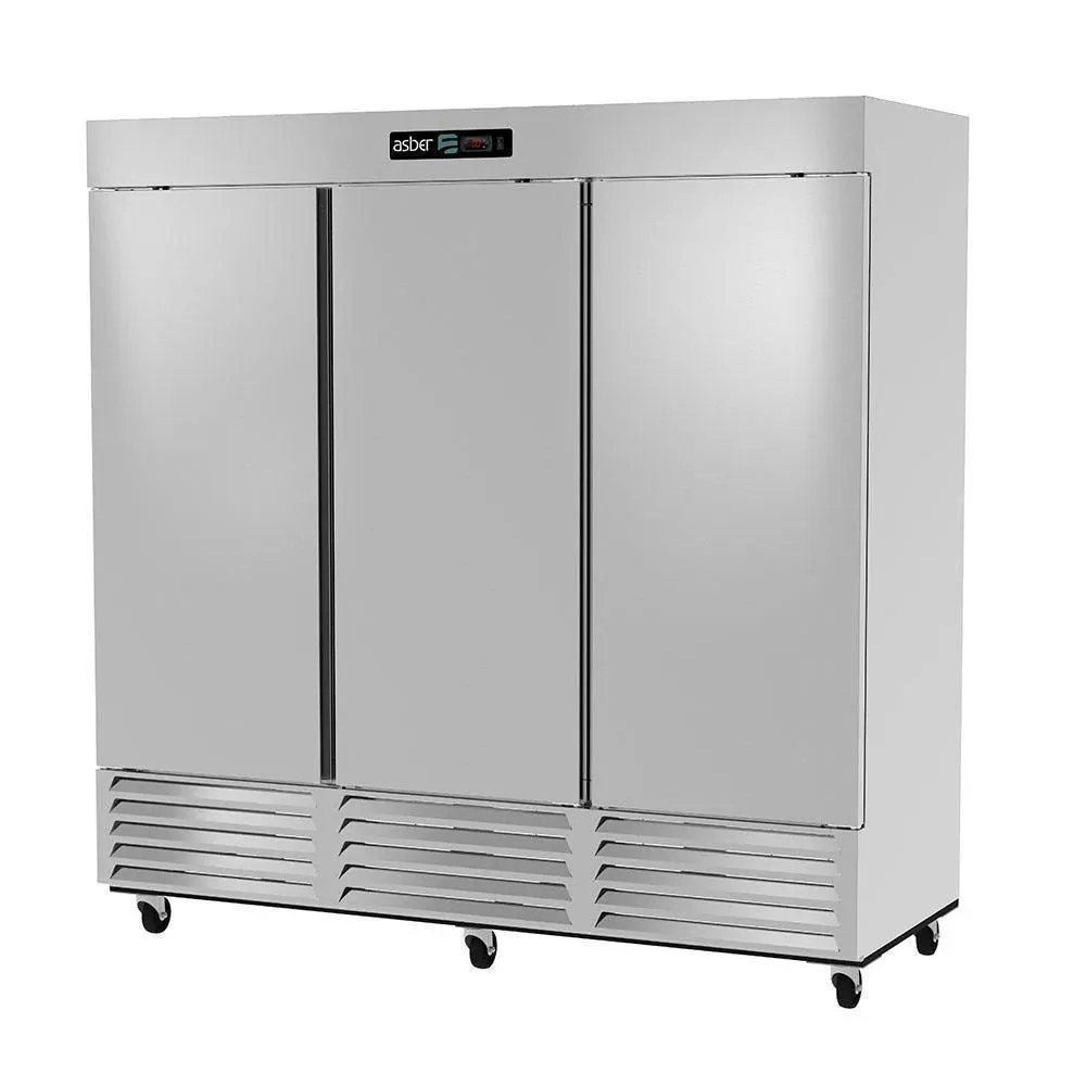 Congelador Vertical 3 Puertas Acero Inox 72 Pies Asber ARF-72-H HC