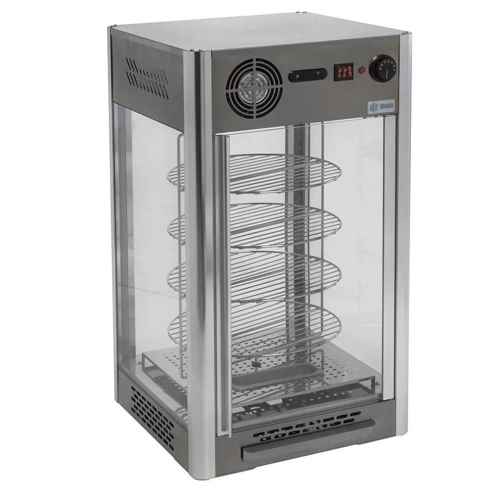 Exhibidor Y Calentador De Pizza 1,200W 110V Migsa RTR-108L