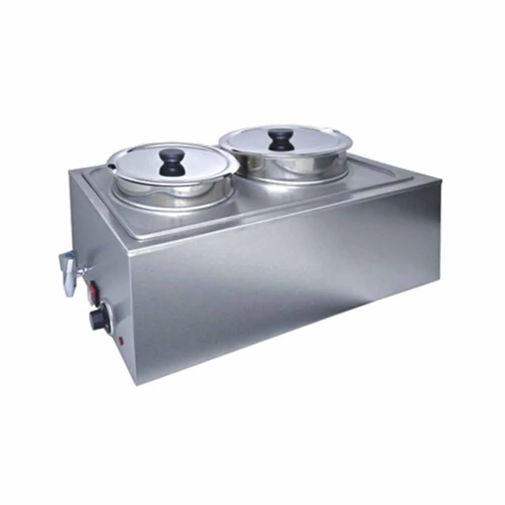 Baño Maria Electrico 2 Insertos 8 L C/U 1,200W 110V Migsa ZCK165AT-4