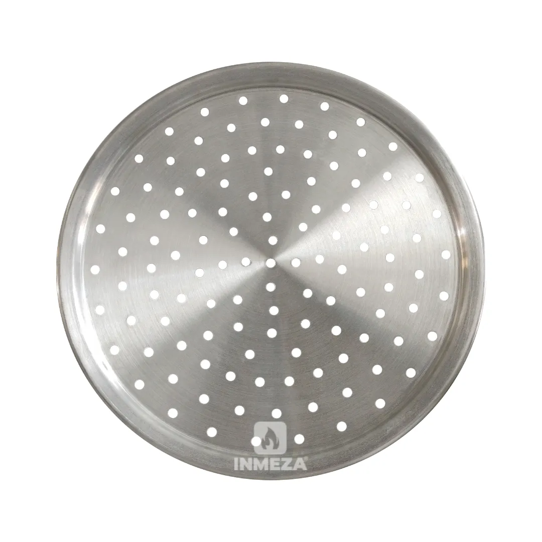 Charola Para Pizza Perforada En Aluminio # 35 BAK PZAP2035