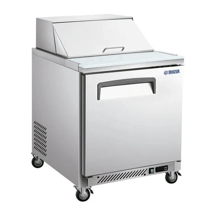 Mesa Fria Para Ensaladas 1 Puerta Tipo Americano 170 L 110V Migsa SCL-1