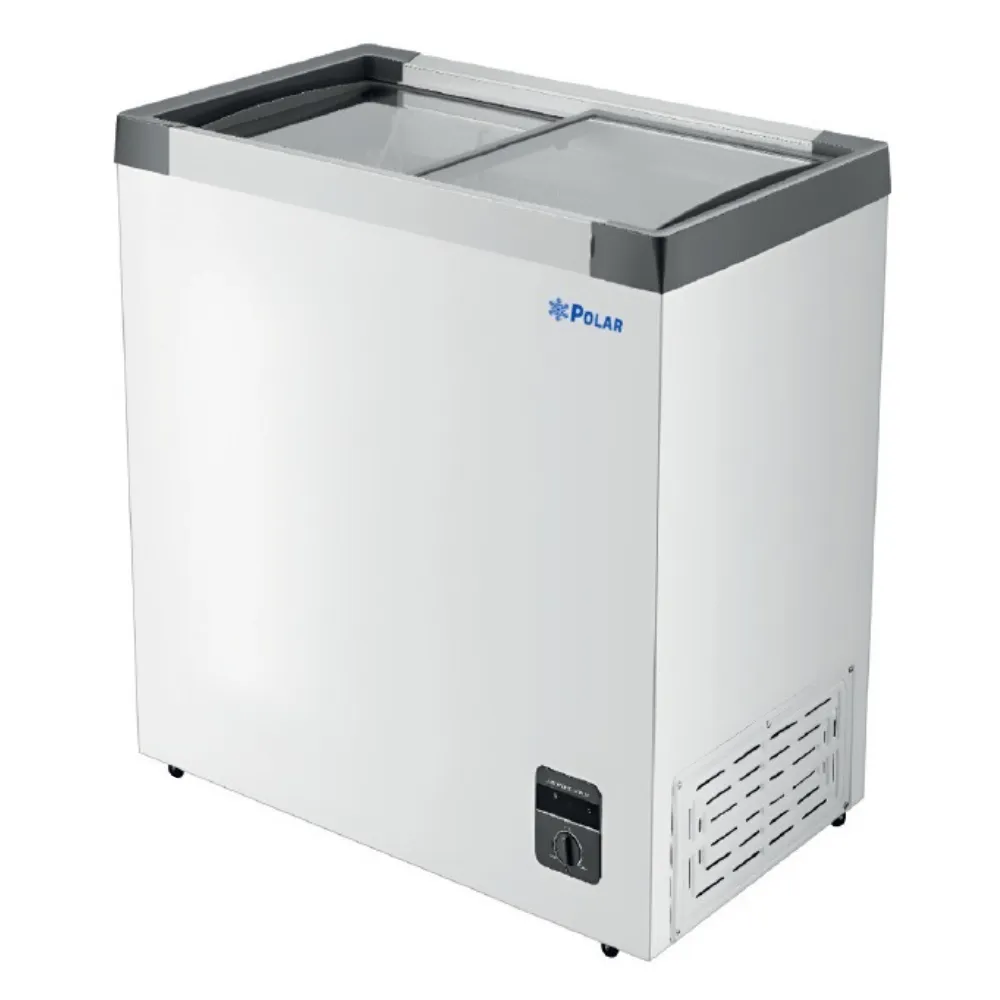 Congelador Horizontal Tapa Cristal Recto 157L Polar CH-200PR