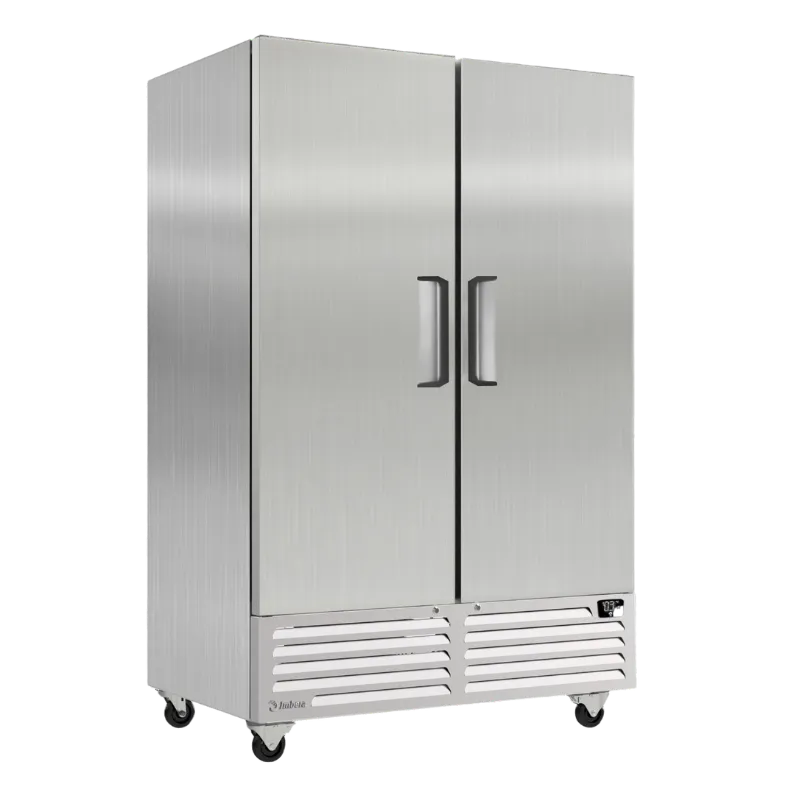 Refrigerador Vertical 2 Puertas Acero Inox Luz Led 49 Pies (1028422) Imbera RIB49C-HC-2