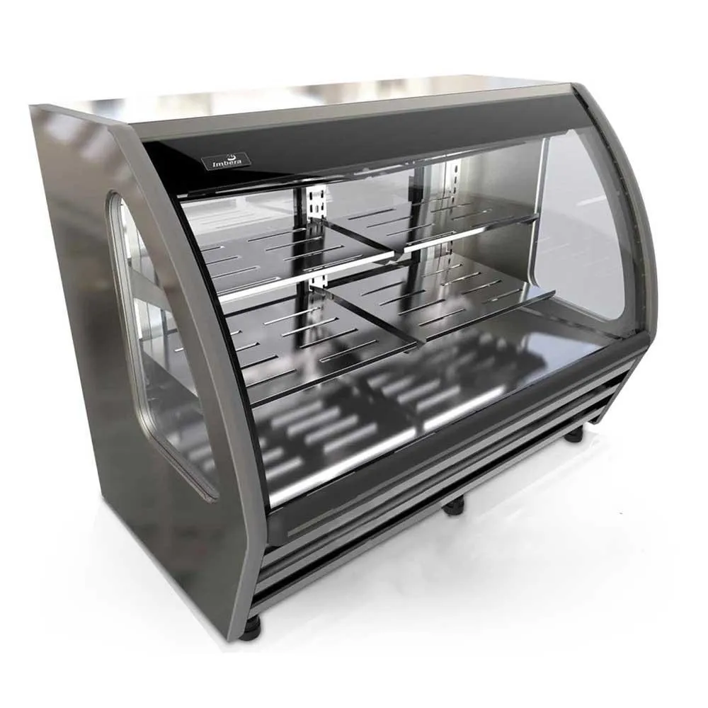 Vitrina Cremera Acero Inox Luz Led 12 Pies (1030396) Imbera BHS150-I