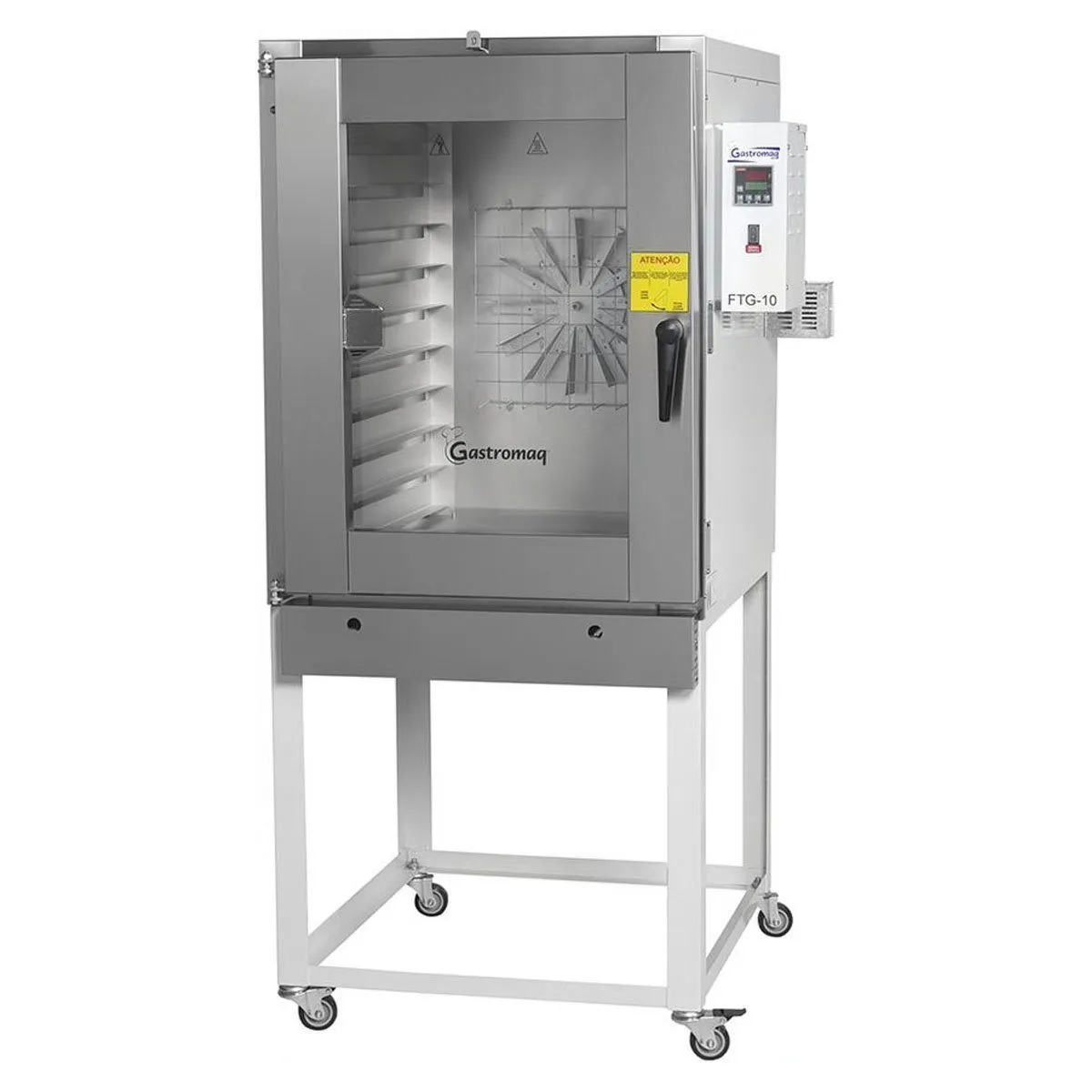 Horno Turbo A Gas Compacto 10 Charolas Acero Sae Gastromaq FTG10