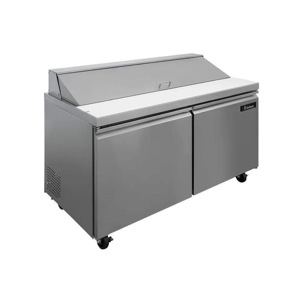 Mesa Para Ensaladas 2 Puertas 17 Pies Icehaus ME-2P-SS-02