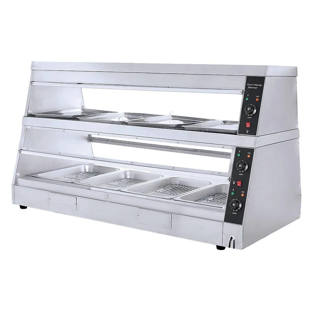 Vitrina Caliente De Doble Exhibición 3,000W 110V Migsa HW-6P