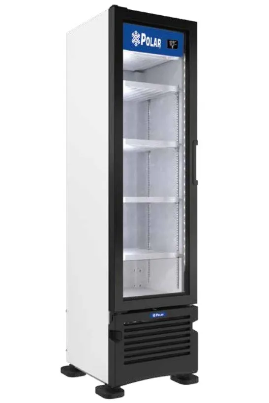 Refrigerador Vertical 1 Puerta Cristal 8 Pies Polar PVC08