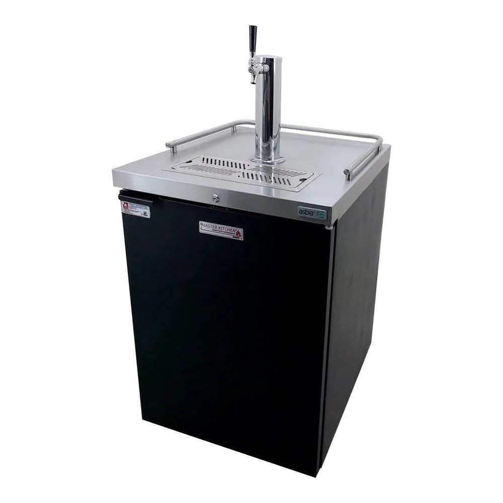 Dispensador Refrigerado de Cerveza Vinil Negro 1 Barril (1/2) 1 Puerta Asber ADDC-23 HC