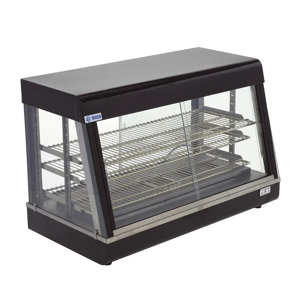 Vitrina Caliente Sobre Mostrador Cristal Recto 120V Migsa BN-900R