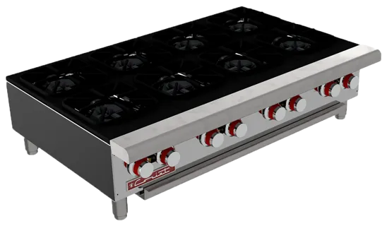 Parrilla a Gas 8 Quemadores Octagonales, 4 Parrillas Superiores Coriat PCV-8 MASTER DE MESA