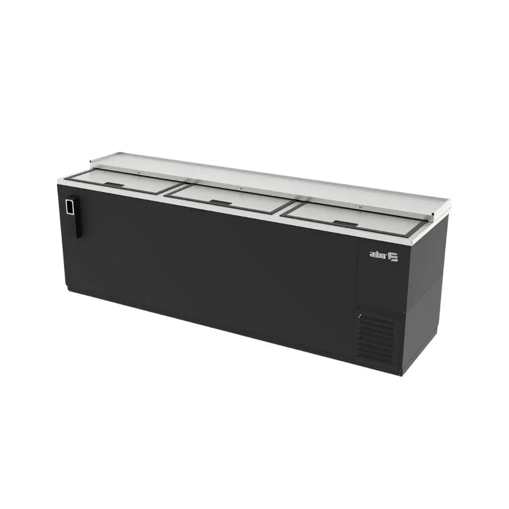 Botellero Refrigerado Vinil Negro 3 Puertas 25.7 Pies Asber ADBC-80 HC