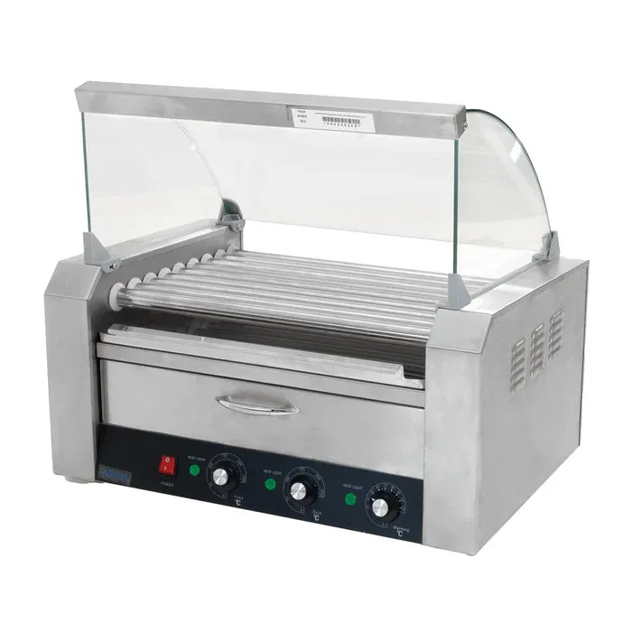 Asador De Salchichas De 9 Tubos Con Cajon Para Pan 120V Migsa HHD-09A
