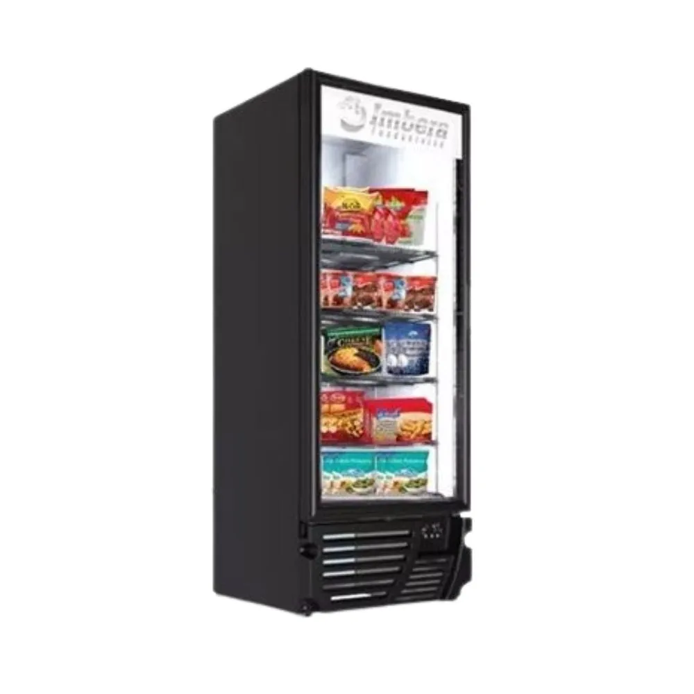 Congelador Vertical Negro 1 Puerta Cristal Luz Led 24 Pies (1025509) Imbera VFS24 C