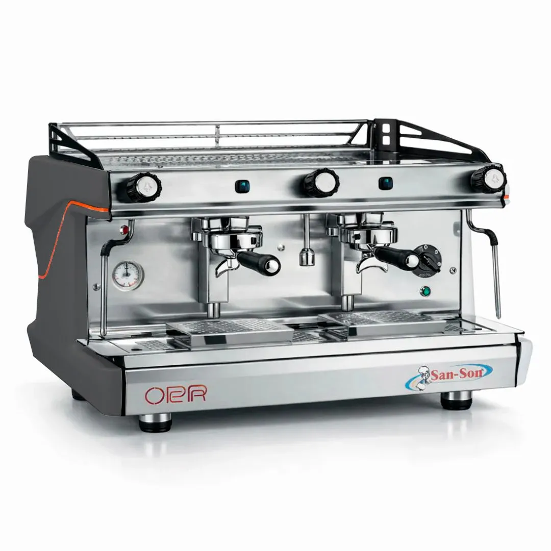 Cafetera Italiana Semiautomática Negra 2 Grupos 240 tz/hr San-Son OPERA2G PU-N