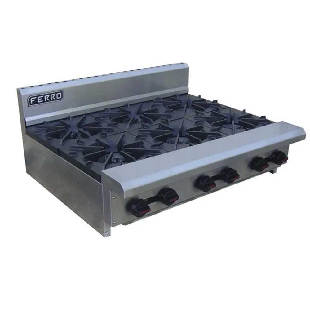 Parrilla 6 Quemadores Gas LP Acero Inoxidable Ferro 23151107