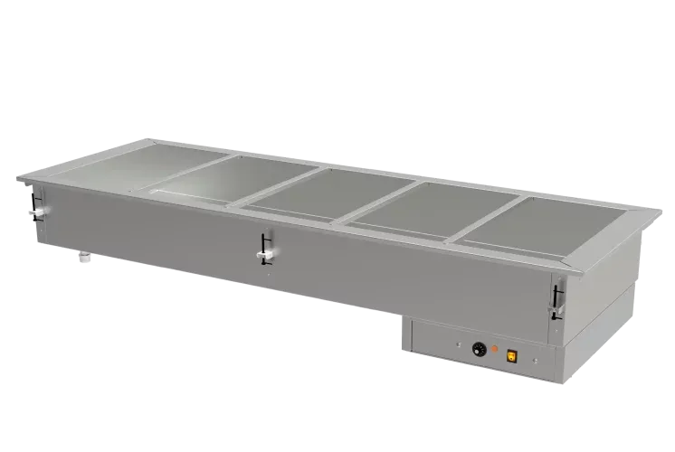 Cuba Caliente Baño Maria Electrico 5 Insertos GN-1/1 220V Asber DBM-511-S-W