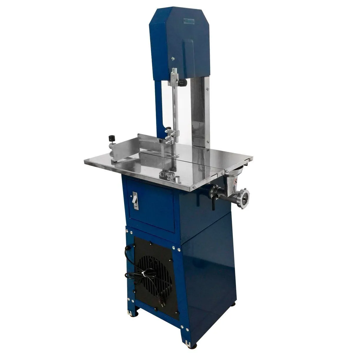 Sierra Cortadora De Carne Y Hueso De Piso Con Molino De Carne No. 8. 550W 110V Migsa JG-250